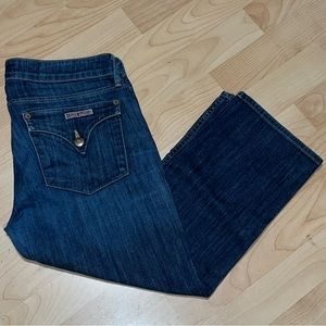 Hudson Jean Capris Button Flap Pocket Size 29